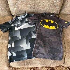 Nike Dri Fit Shirt/Under Armour Batman Fitted Kids Shirts